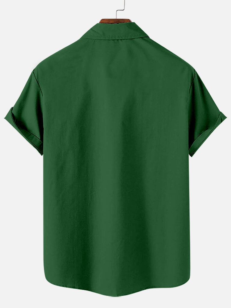 Men's St. Patrick's Funny Today I'm Irish Striped Bowling Short Sleeve ShirtMens short sleeve shirts Big and tall Mens shirts Short sleeve shirts for men Mens 4xl shirts Casual short sleeve shirts