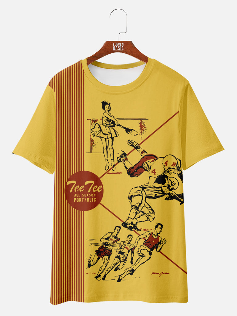 Unisex Pee Chee Folder Front Cover TeeMens short sleeve shirts Big and tall Mens shirts Short sleeve shirts for men Mens 4xl shirts Casual short sleeve shirts