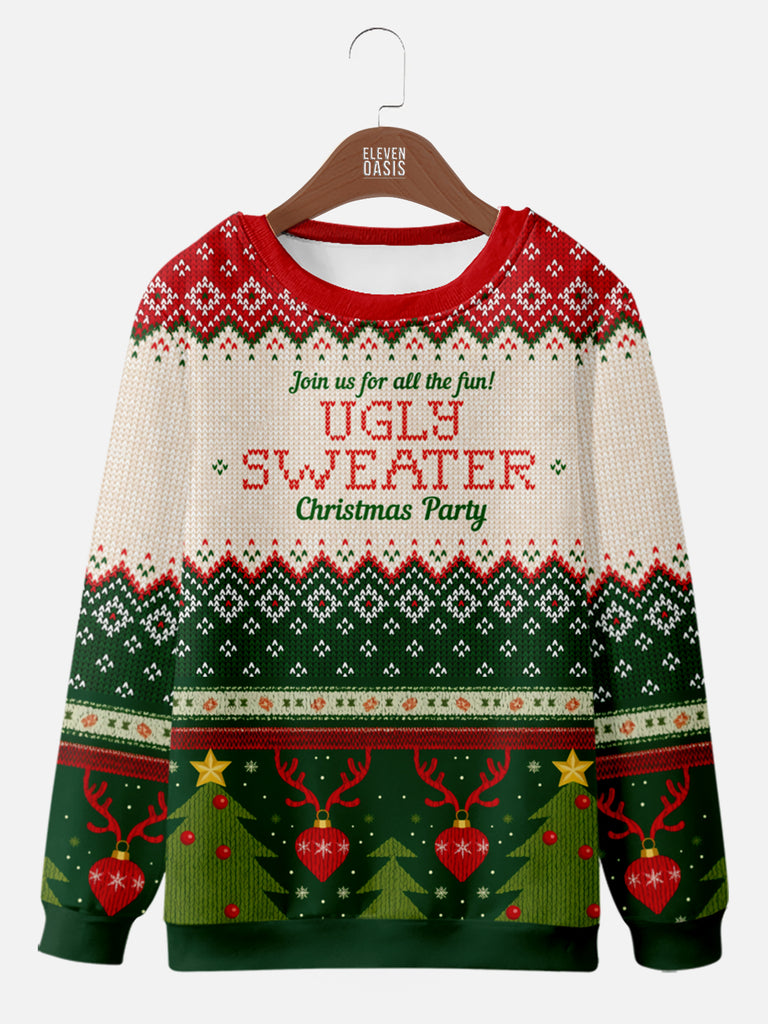 Ugly Christmas Sweater Walking Poster Sweatshirt, mens short sleeve shirts¡ê?big and tall mens shirts¡ê?short sleeve shirts for men¡ê?mens 4xl shirts¡ê?casual short sleeve shirts