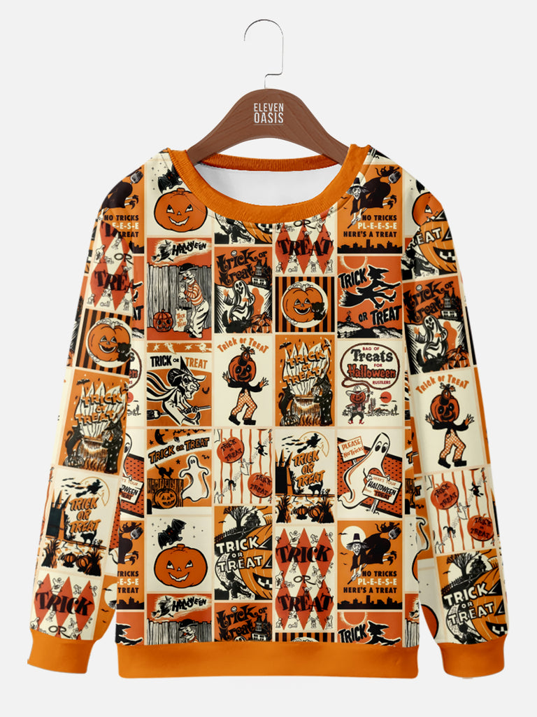 Men's Vintage Halloween Patches Hoodie, mens short sleeve shirts£¬big and tall mens shirts£¬short sleeve shirts for men£¬mens 4xl shirts£¬casual short sleeve shirts