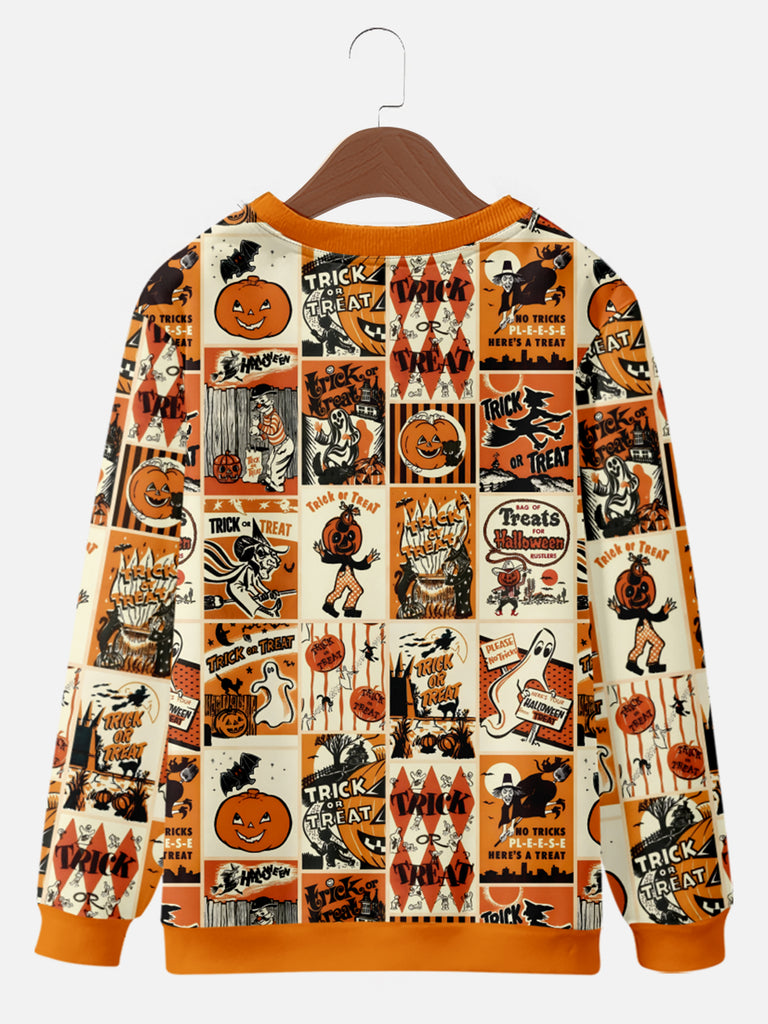 Men's Vintage Halloween Patches Hoodie, mens short sleeve shirts£¬big and tall mens shirts£¬short sleeve shirts for men£¬mens 4xl shirts£¬casual short sleeve shirts