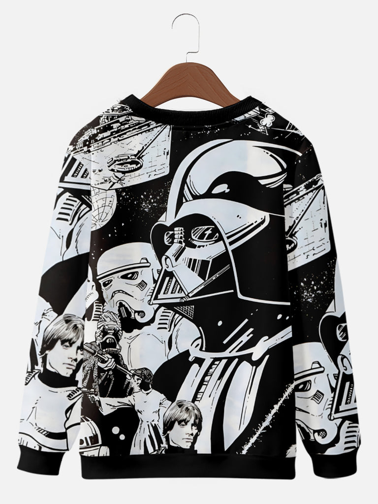 Star Wars Darth Vader and Storm Troopers Sweatshirt, mens short sleeve shirts£¬big and tall mens shirts£¬short sleeve shirts for men£¬mens 4xl shirts£¬casual short sleeve shirts