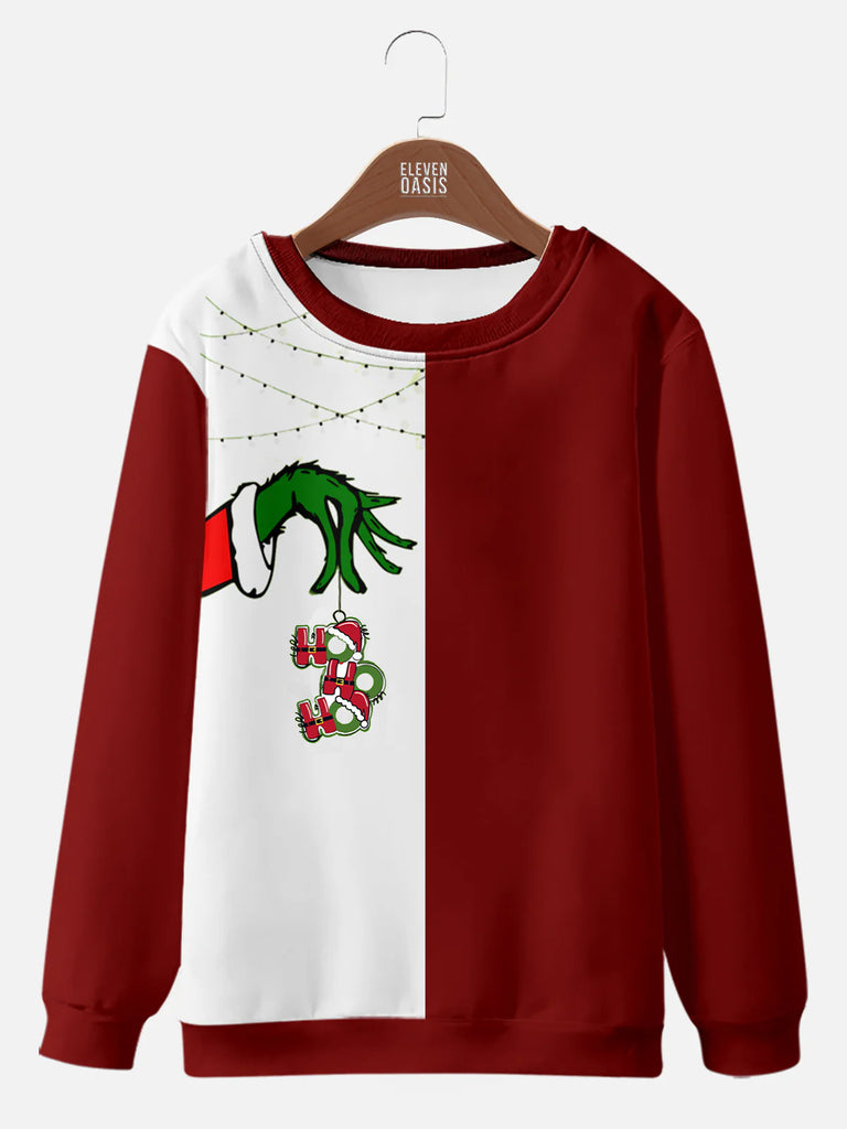 Christmas Grinch Men's Sweatshirt, mens short sleeve shirts¡ê?big and tall mens shirts¡ê?short sleeve shirts for men¡ê?mens 4xl shirts¡ê?casual short sleeve shirts