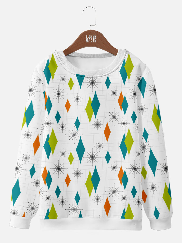 Men's Geometric Print Casual Sweatshirt, mens short sleeve shirts¡ê?big and tall mens shirts¡ê?short sleeve shirts for men¡ê?mens 4xl shirts¡ê?casual short sleeve shirts