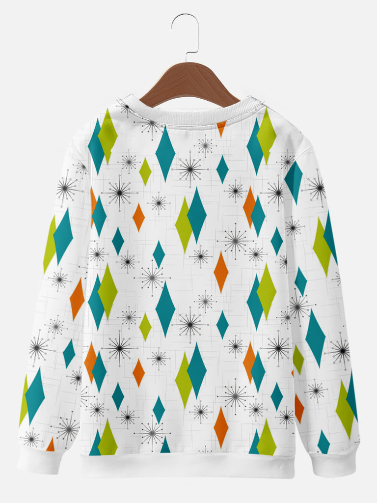 Men's Geometric Print Casual Sweatshirt, mens short sleeve shirts¡ê?big and tall mens shirts¡ê?short sleeve shirts for men¡ê?mens 4xl shirts¡ê?casual short sleeve shirts