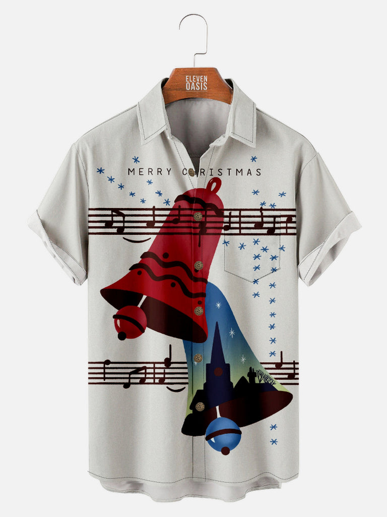 Men's Merry Christmas Carols Inspired Music Short Sleeve ShirtMens short sleeve shirts Big and tall Mens shirts Short sleeve shirts for men Mens 4xl shirts Casual short sleeve shirts