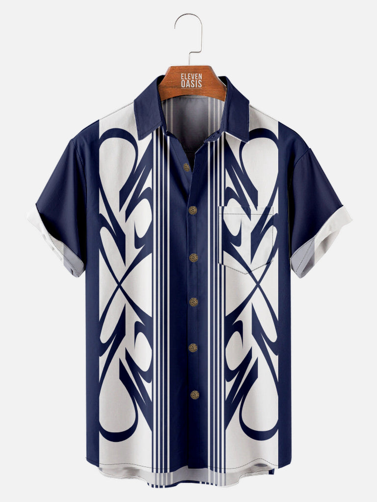 Men's Pinstripe Inspired Hot Rod Basic Every Day Short Sleeve ShirtMens short sleeve shirts Big and tall Mens shirts Short sleeve shirts for men Mens 4xl shirts Casual short sleeve shirts