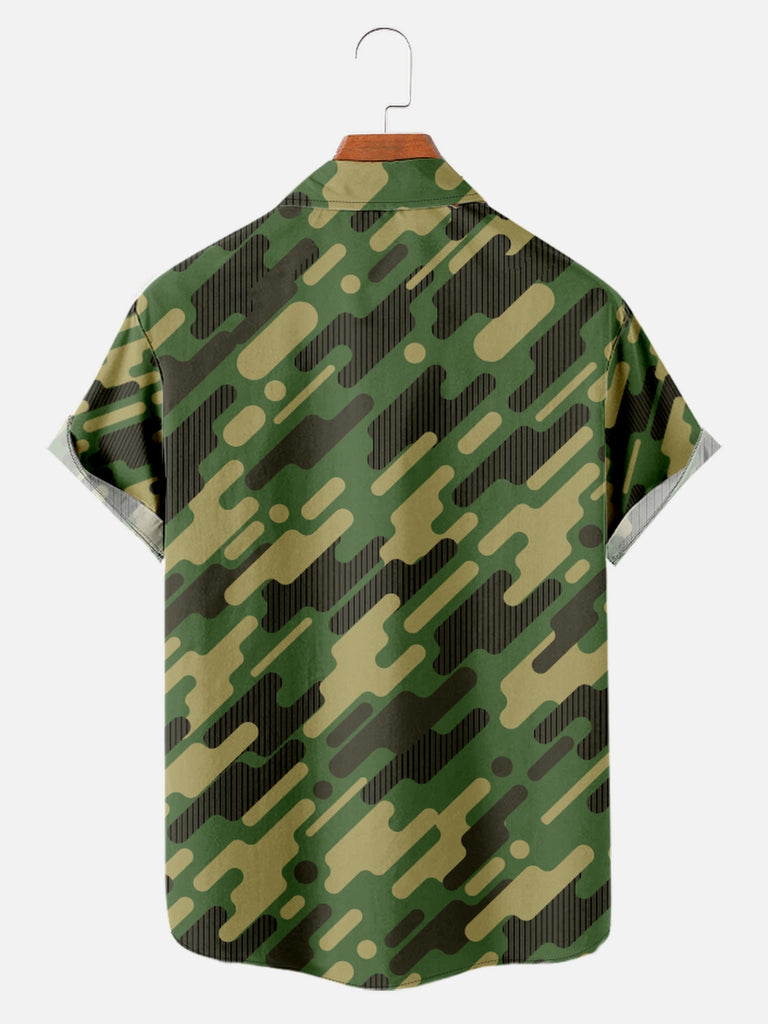 Men's Abstract Camo Print Short Sleeve ShirtMens short sleeve shirts Big and tall Mens shirts Short sleeve shirts for men Mens 4xl shirts Casual short sleeve shirts