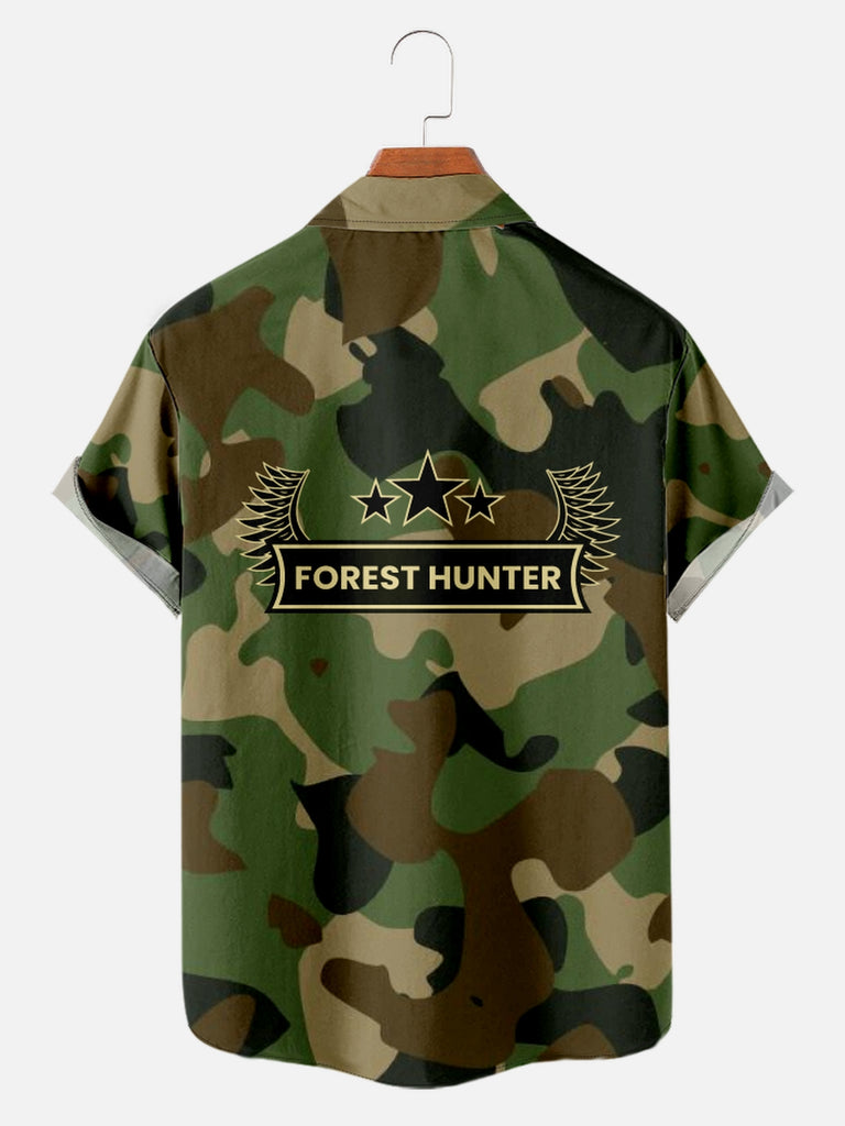 Men's Camo Print Short Sleeve ShirtMens short sleeve shirts Big and tall Mens shirts Short sleeve shirts for men Mens 4xl shirts Casual short sleeve shirts