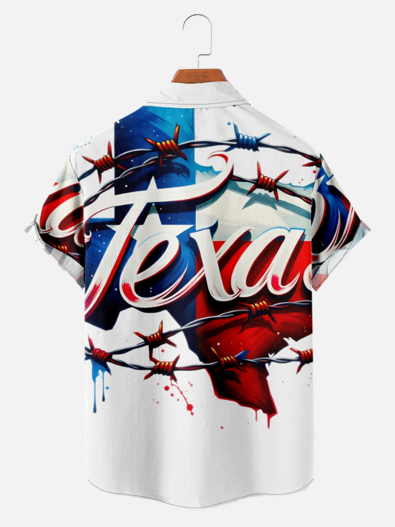 Men's Texas State Flag Short Sleeve ShirtMens short sleeve shirts Big and tall Mens shirts Short sleeve shirts for men Mens 4xl shirts Casual short sleeve shirts