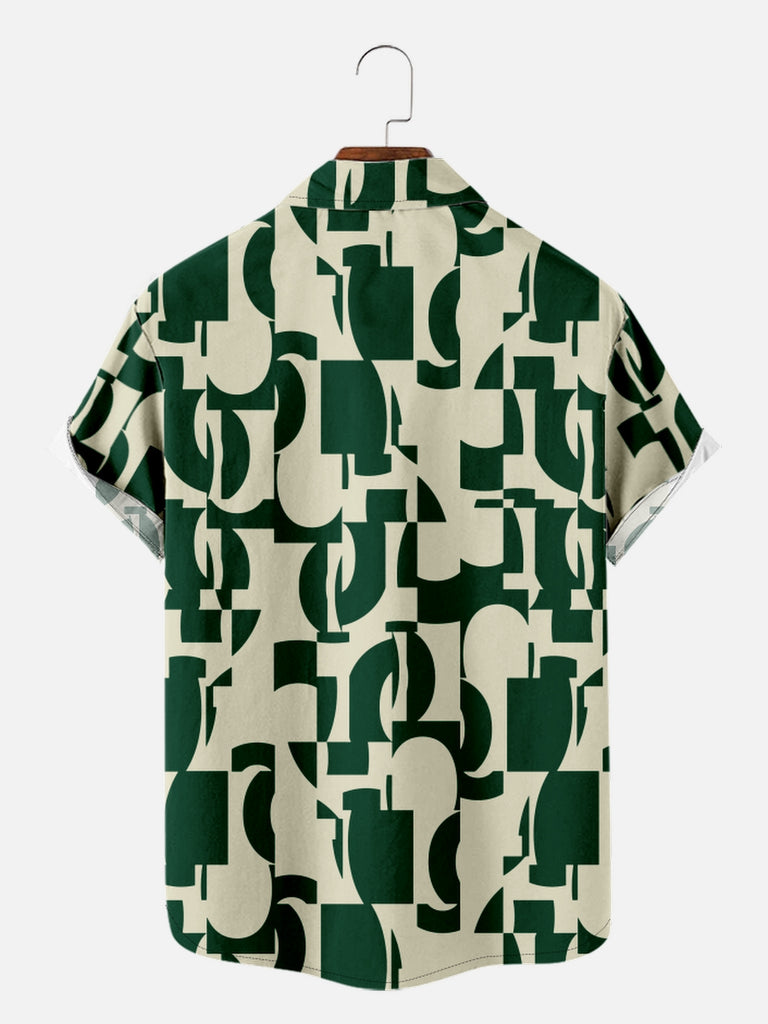 Men's Abstract Pattern for Everyday Wear Short Sleeve Shirt, mens short sleeve shirts¡ê?big and tall mens shirts¡ê?short sleeve shirts for men¡ê?mens 4xl shirts¡ê?casual short sleeve shirts