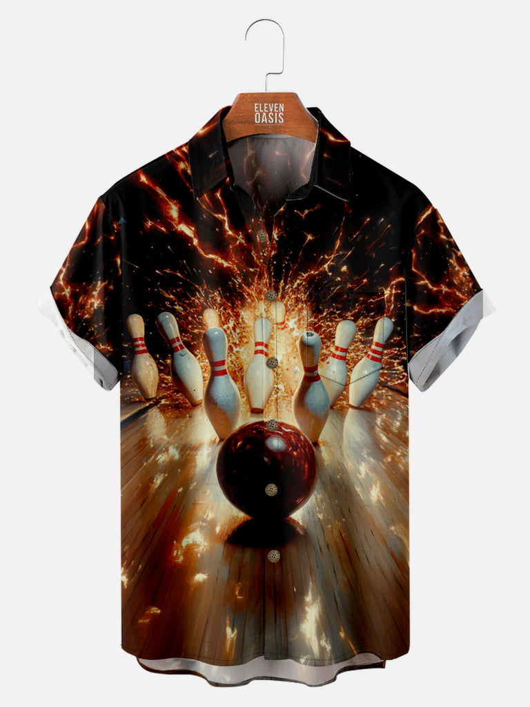 Men's About to Strike On Fire Short Sleeve Shirt, mens short sleeve shirts¡ê?big and tall mens shirts¡ê?short sleeve shirts for men¡ê?mens 4xl shirts¡ê?casual short sleeve shirts