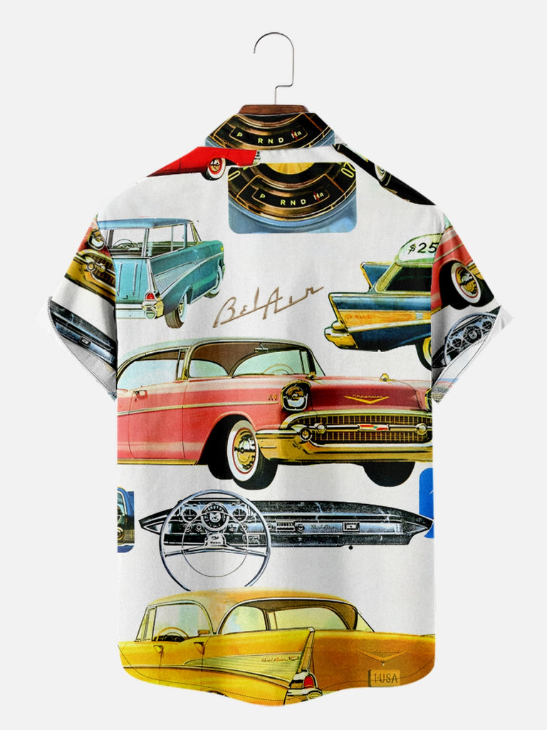 Men's Love for Chevrolet Bel Air Short Sleeve Shirt, mens short sleeve shirts£¬big and tall mens shirts£¬short sleeve shirts for men£¬mens 4xl shirts£¬casual short sleeve shirts