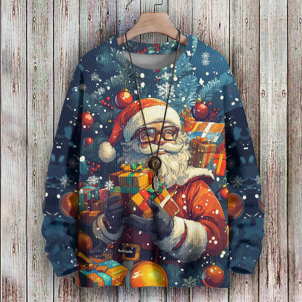 If Santa was an Anime Character Knitted Sweatshirt, mens short sleeve shirts¡ê?big and tall mens shirts¡ê?short sleeve shirts for men¡ê?mens 4xl shirts¡ê?casual short sleeve shirts