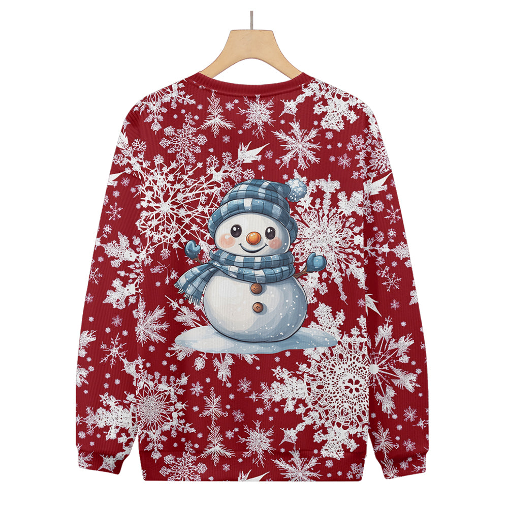 Christmas Cute Snowman Snowflakes Knitted Sweater, mens short sleeve shirts¡ê?big and tall mens shirts¡ê?short sleeve shirts for men¡ê?mens 4xl shirts¡ê?casual short sleeve shirts