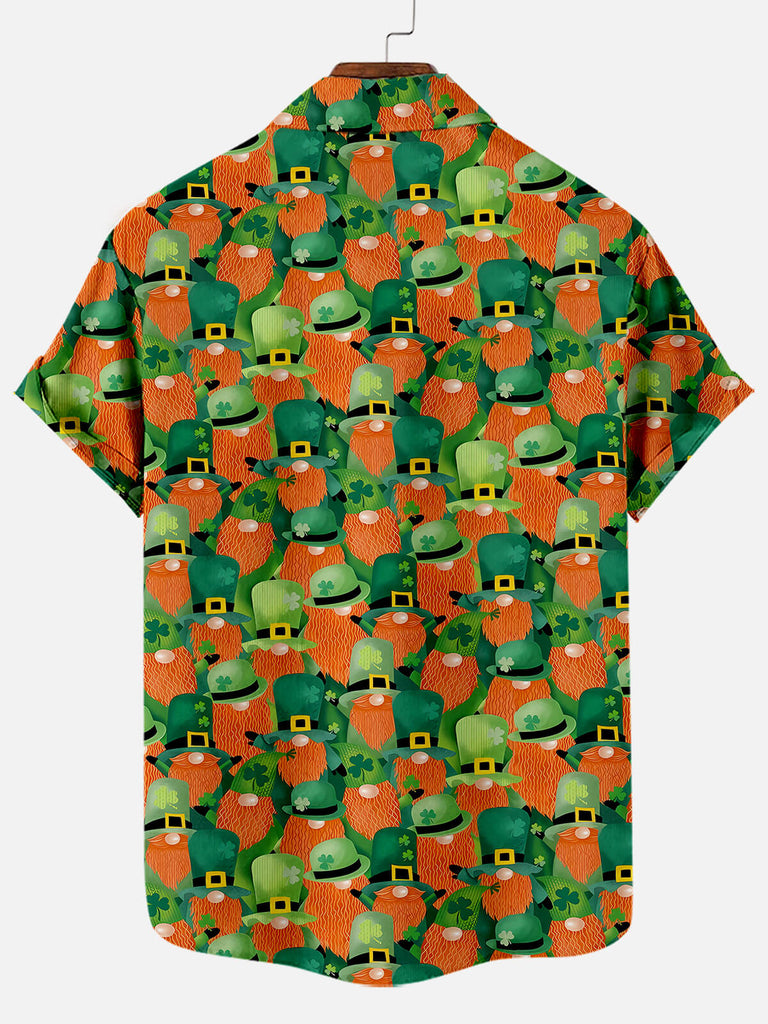 Men's St. Patrick's Day Ginger Leprechauns All Over Print Short Sleeve ShirtMens short sleeve shirts Big and tall Mens shirts Short sleeve shirts for men Mens 4xl shirts Casual short sleeve shirts