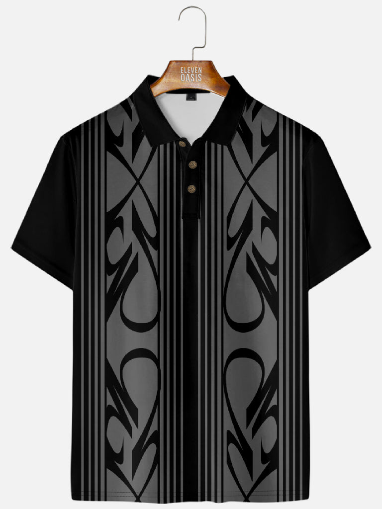 Men's Pinstripe Inspired Hot Rod Basic Every Day Polo ShirtMens short sleeve shirts Big and tall Mens shirts Short sleeve shirts for men Mens 4xl shirts Casual short sleeve shirts