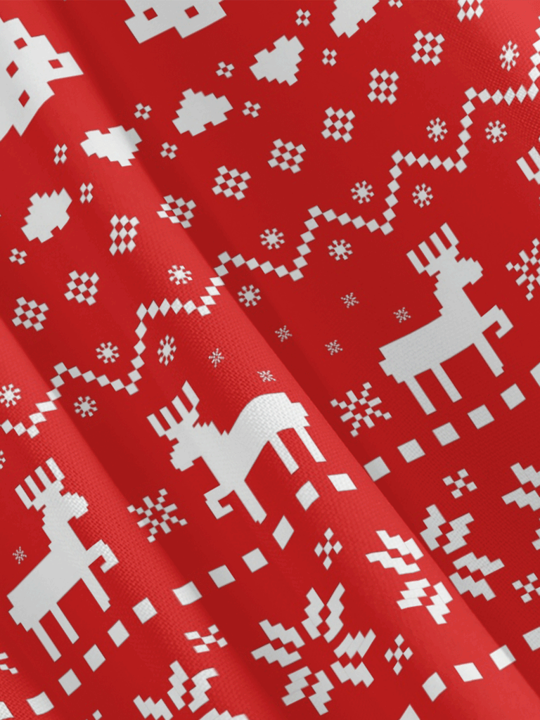 Men's Christmas Print with Deer and Trees Short Sleeve Shirt, mens short sleeve shirts¡ê?big and tall mens shirts¡ê?short sleeve shirts for men¡ê?mens 4xl shirts¡ê?casual short sleeve shirts