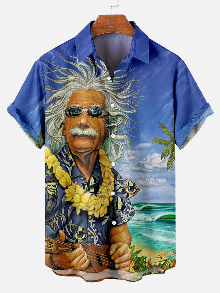 Men's Hawaiian Fun Print Short Sleeve ShirtMens short sleeve shirts Big and tall Mens shirts Short sleeve shirts for men Mens 4xl shirts Casual short sleeve shirts