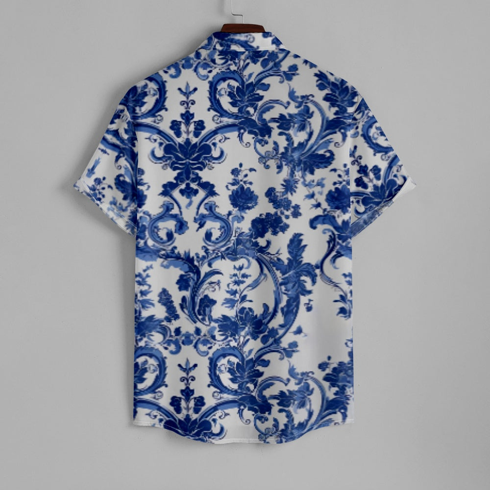 Men's Floral Printed Button Up Casual Short Sleeve ShirtMens short sleeve shirts Big and tall Mens shirts Short sleeve shirts for men Mens 4xl shirts Casual short sleeve shirts