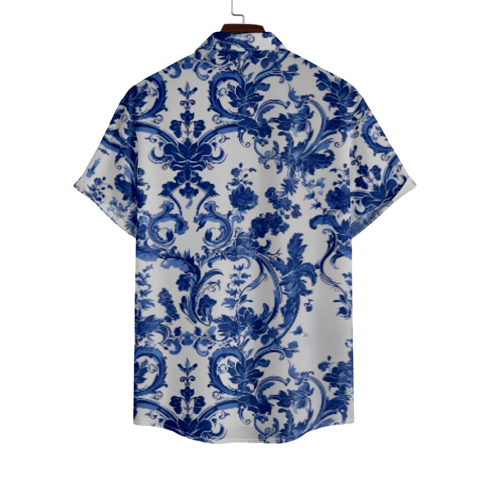 Men's Floral Printed Button Up Casual Short Sleeve ShirtMens short sleeve shirts Big and tall Mens shirts Short sleeve shirts for men Mens 4xl shirts Casual short sleeve shirts