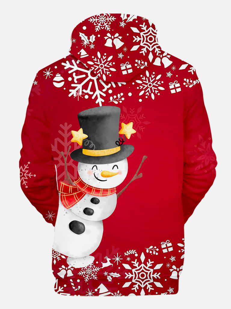 Christmas Happy Snowman Snowflakes Contrast Color HoodieMens short sleeve shirts Big and tall Mens shirts Short sleeve shirts for men Mens 4xl shirts Casual short sleeve shirts