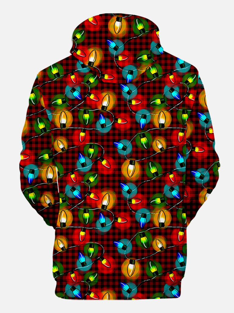 Ugly Christmas Lights Print Long-Sleeved HoodieMens short sleeve shirts Big and tall Mens shirts Short sleeve shirts for men Mens 4xl shirts Casual short sleeve shirts