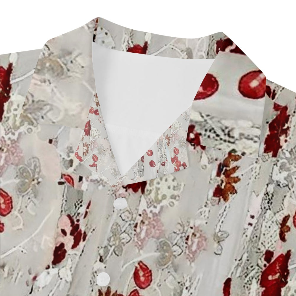 Men's Floral Print Autumn Fall Flowers Short Sleeve ShirtMens short sleeve shirts Big and tall Mens shirts Short sleeve shirts for men Mens 4xl shirts Casual short sleeve shirts