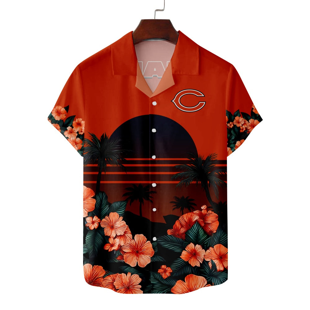 Cincinnati Reds Baseball Hawaiian Print Short Sleeve ShirtMens short sleeve shirts Big and tall Mens shirts Short sleeve shirts for men Mens 4xl shirts Casual short sleeve shirts