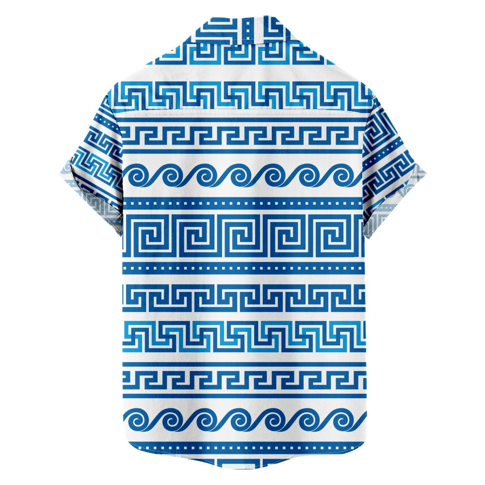 Men's Abstract Ocean Waves Short Sleeve Shirt, mens short sleeve shirts¡ê?big and tall mens shirts¡ê?short sleeve shirts for men¡ê?mens 4xl shirts¡ê?casual short sleeve shirts