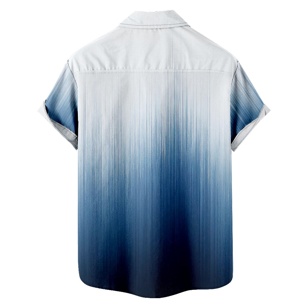 Men's Ombre Paint Texture Shirt with Chest PocketMens short sleeve shirts Big and tall Mens shirts Short sleeve shirts for men Mens 4xl shirts Casual short sleeve shirts