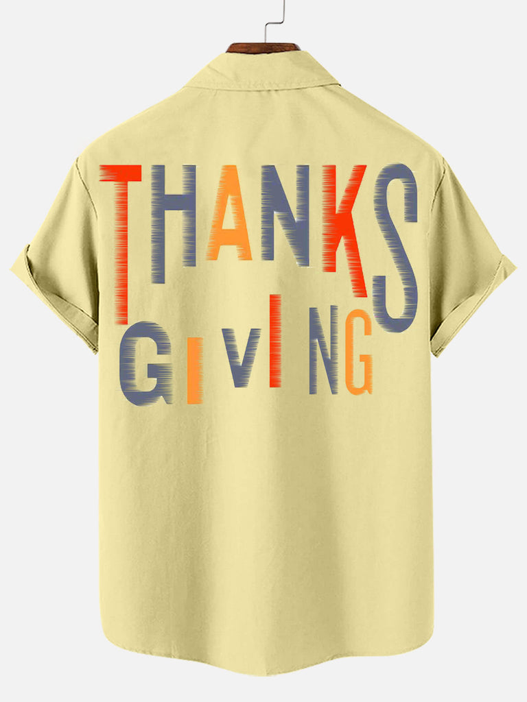 Thanksgiving Turkey Men's Short Sleeve ShirtMens short sleeve shirts Big and tall Mens shirts Short sleeve shirts for men Mens 4xl shirts Casual short sleeve shirts