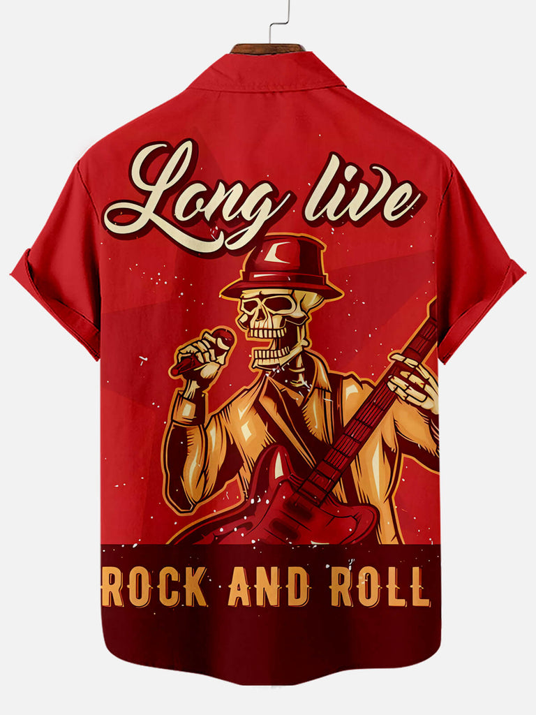 Music Festival Rock And Roll Men's Short Sleeve ShirtMens short sleeve shirts Big and tall Mens shirts Short sleeve shirts for men Mens 4xl shirts Casual short sleeve shirts