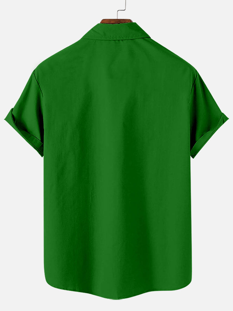 St Patrick Note Men's Short Sleeve TopsMens short sleeve shirts Big and tall Mens shirts Short sleeve shirts for men Mens 4xl shirts Casual short sleeve shirts