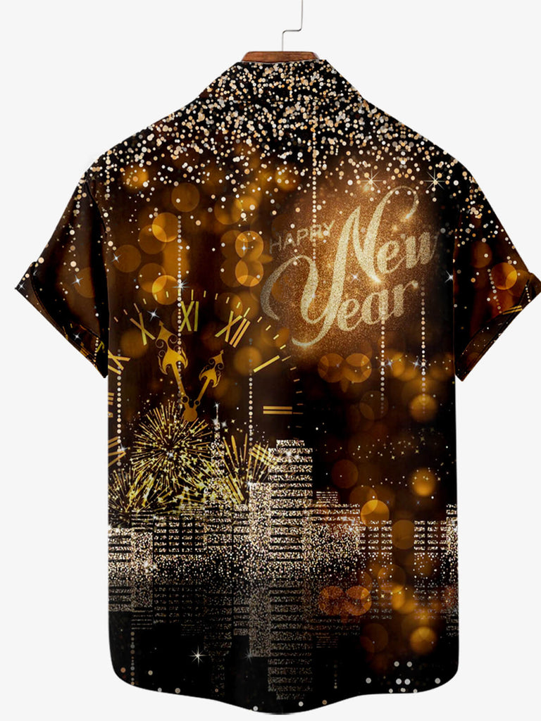 New Year 2023 Men's Short Sleeve Shirt