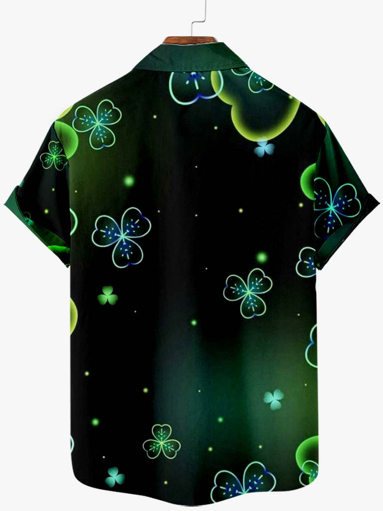 Happy St. Patrick's Day Men's Short Sleeve ShirtMens short sleeve shirts Big and tall Mens shirts Short sleeve shirts for men Mens 4xl shirts Casual short sleeve shirts