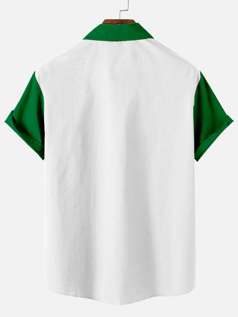 Happy St. Patrick's Day Men's Short Sleeve ShirtMens short sleeve shirts Big and tall Mens shirts Short sleeve shirts for men Mens 4xl shirts Casual short sleeve shirts