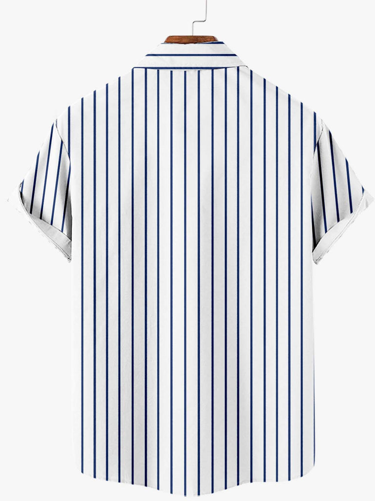 New York Yankees Striped Men's Short Sleeve ShirtMens short sleeve shirts Big and tall Mens shirts Short sleeve shirts for men Mens 4xl shirts Casual short sleeve shirts