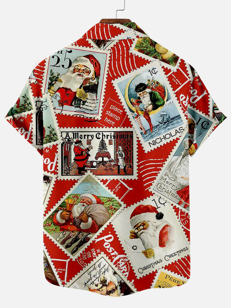 Christmas Photo Men's Short Sleeve ShirtMens short sleeve shirts Big and tall Mens shirts Short sleeve shirts for men Mens 4xl shirts Casual short sleeve shirts