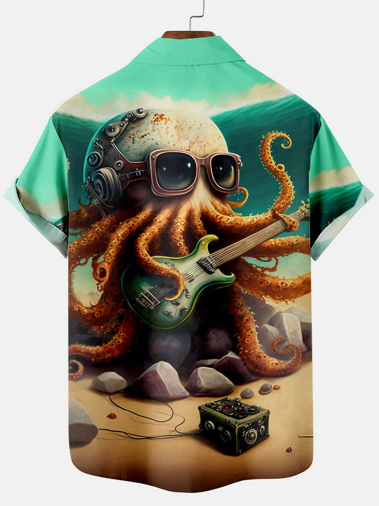 Octopus Short Sleeve ShirtMens short sleeve shirts Big and tall Mens shirts Short sleeve shirts for men Mens 4xl shirts Casual short sleeve shirts