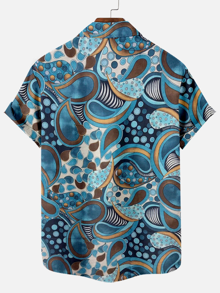 Retro Ethnic Pattern Men's Short Sleeve TopsMens short sleeve shirts Big and tall Mens shirts Short sleeve shirts for men Mens 4xl shirts Casual short sleeve shirts