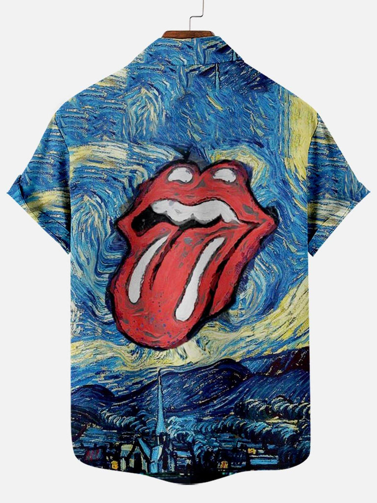 Music Festival Rock And Roll Men's Short Sleeve ShirtMens short sleeve shirts Big and tall Mens shirts Short sleeve shirts for men Mens 4xl shirts Casual short sleeve shirts