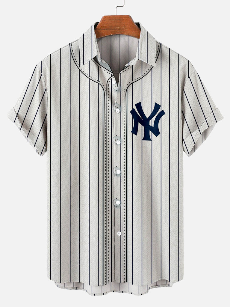 Classic Yankees Men's Short Sleeve Shirt White / M