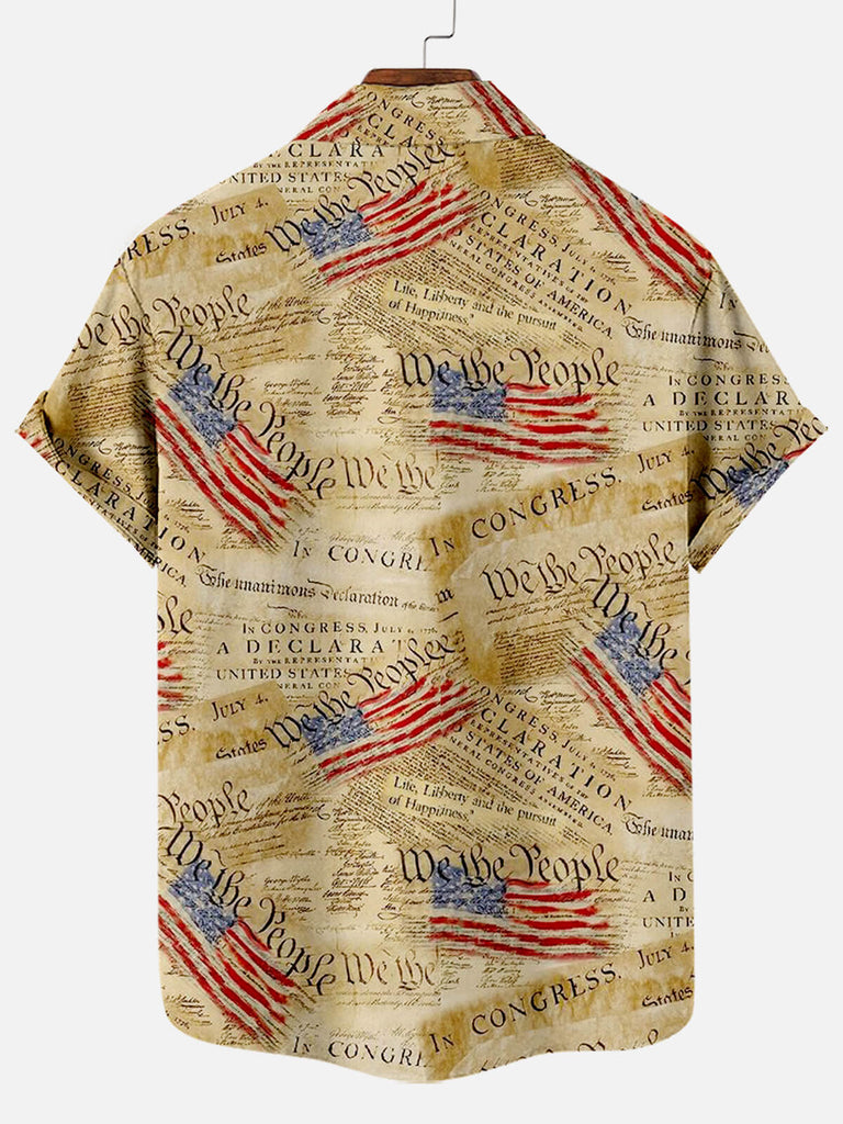 American Flag Men's Short Sleeve Tops