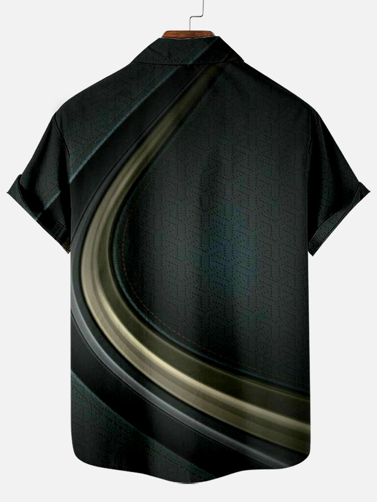 Gorgeous Striped Cross Pattern Men's Short Sleeve TopsMens short sleeve shirts Big and tall Mens shirts Short sleeve shirts for men Mens 4xl shirts Casual short sleeve shirts