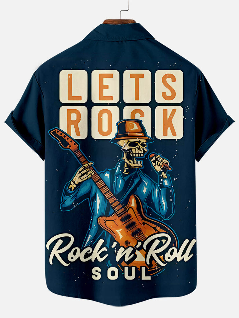 Music Festival Rock And Roll Men's Short Sleeve ShirtMens short sleeve shirts Big and tall Mens shirts Short sleeve shirts for men Mens 4xl shirts Casual short sleeve shirts