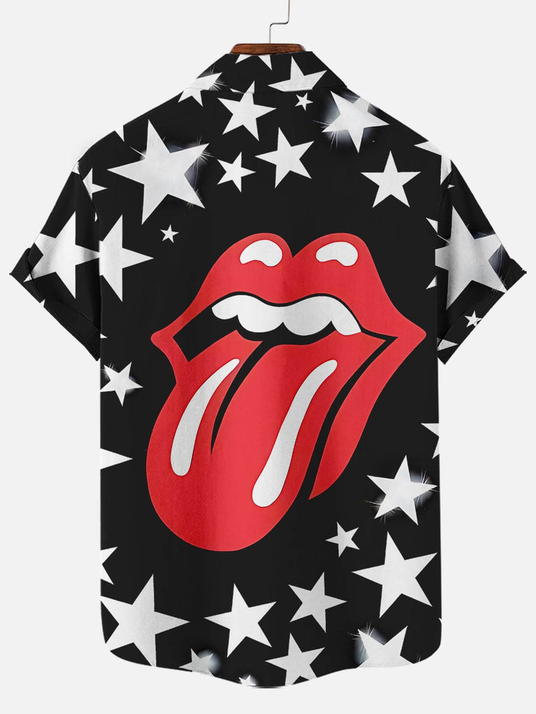 Music Festival Star Rock And Roll Men's Short Sleeve ShirtMens short sleeve shirts Big and tall Mens shirts Short sleeve shirts for men Mens 4xl shirts Casual short sleeve shirts